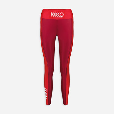 The Knockout Paris Kick In Leggings in Red