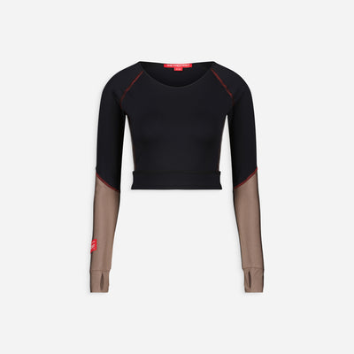 The Knockout Paris Long Sleeved Top in black