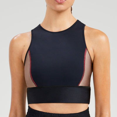 The Knockout Paris Tank top in black